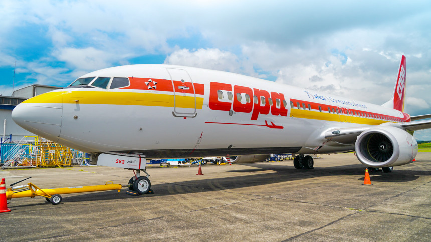 Copa Airlines celebra su aniversario con avión con estética conmemorativa 